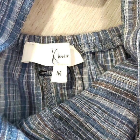 Klesis,Women’s Stripe Crinkle jumpsuit,,Nwot, Size Medium - Picture 7 of 10